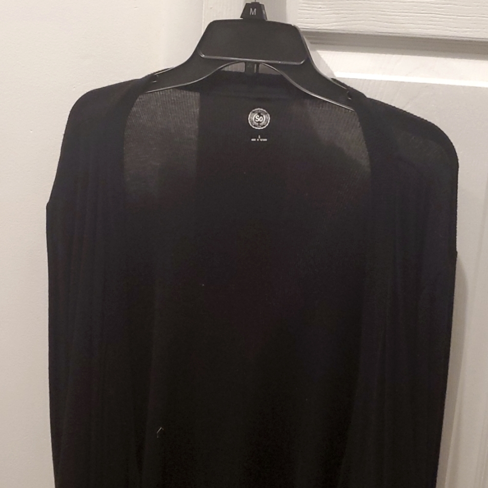 Women's black cardigan